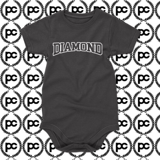 DIAMOND Font Baby Onesie