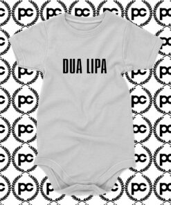 DUA LIPA Letter Baby Onesie