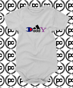 Daddy Champion Brand Parody Baby Onesie