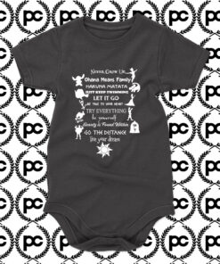 Disney Quote Never Grow Up Baby Onesie