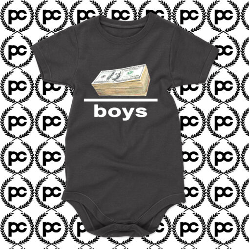 Dollar Money Over Boy Baby Onesie