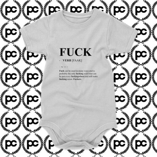 Fuck Definition Baby Onesie