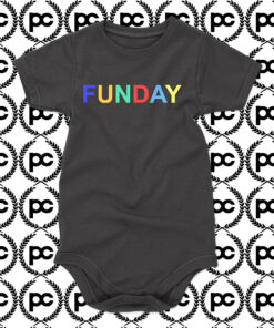 Funday Font Rainbow Baby Onesie