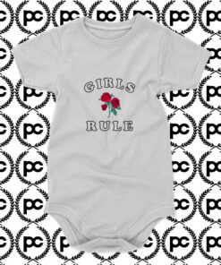 Girls Rule Roses Baby Onesie