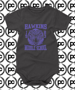 HAWKINS MIDDLE SCHOOL Tigers 1983 Baby Onesie