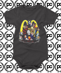 HORROR MOVIE KILLERS McDONALDS LUNCH TIME Baby Onesie