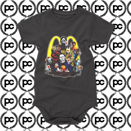 HORROR MOVIE KILLERS McDONALDS LUNCH TIME Baby Onesie