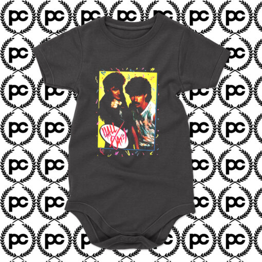 Hall And Oates 80s Retro Baby Onesie