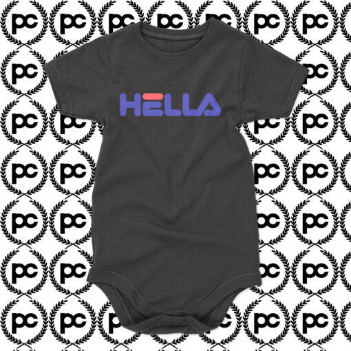 Hella Fila Parody Baby Onesie