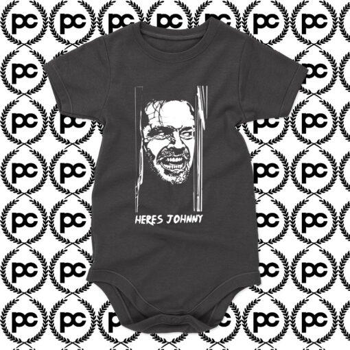 Heres Johnny The Shining Horror Movie Baby Onesie