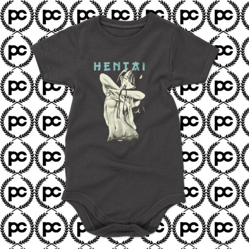 Herren Anime Comic Hentai Waifu Senpai Baby Onesie