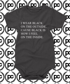 I WEAR BLACK Baby Onesie