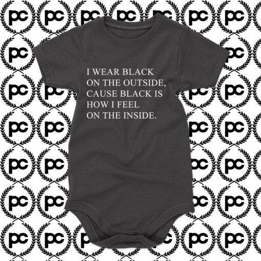 I WEAR BLACK Baby Onesie