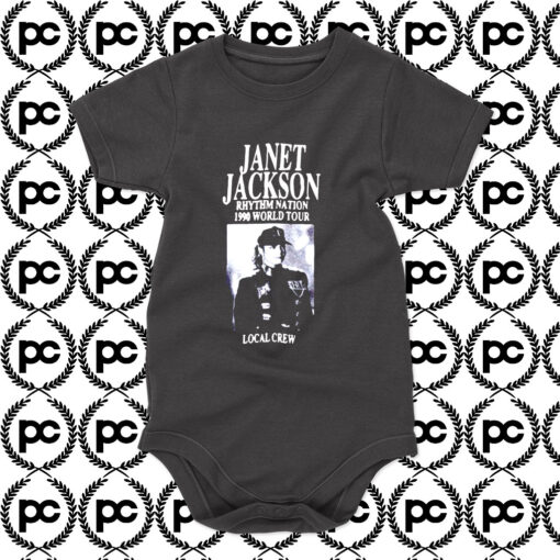 Janet jackson rhythm nation 1990 Baby Onesie