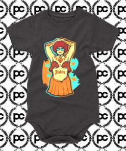 Jinkies And Scooby Doo Velma Tatoo Baby Onesie