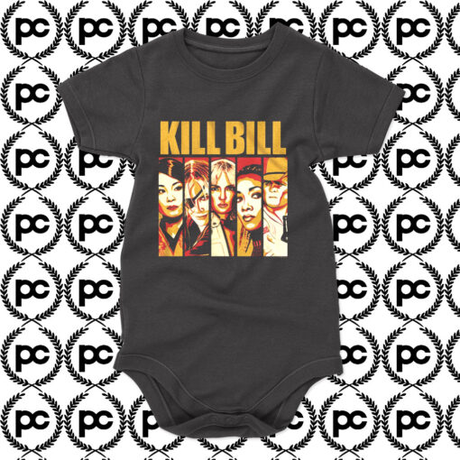 Kill Bill Lineup Character Baby Onesie