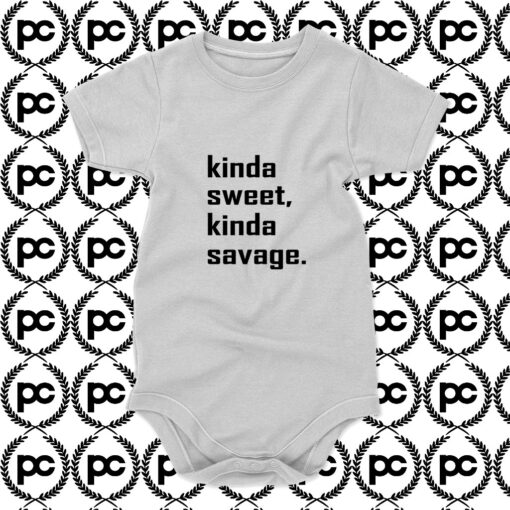 Kinda Sweet Kinda Savage Baby Onesie