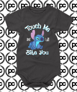 Lilo Stitch Touch Me And I Will Bite You Baby Onesie