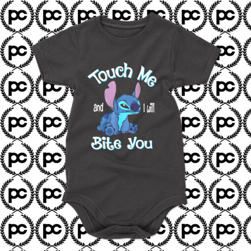 Lilo Stitch Touch Me And I Will Bite You Baby Onesie