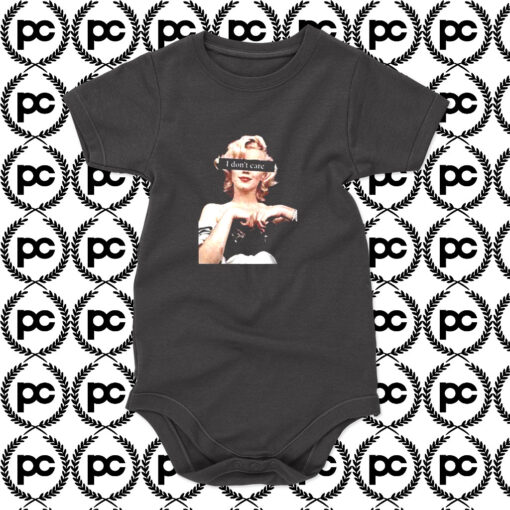 Marilyn Monroe I dont care Baby Onesie