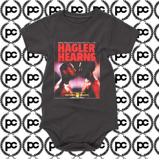 Marvin Hagler vs Tommy Hearns 1985 Baby Onesie