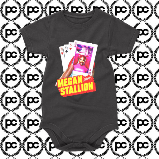 Megan thee Stallion Playing Card Baby Onesie