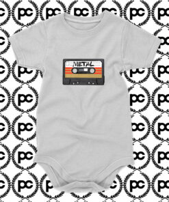 Metal Cassette Tape Baby Onesie