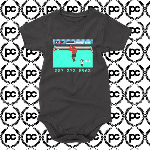 Mike Tysons Punch out Retro Video Game Baby Onesie