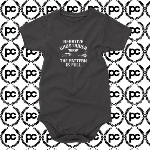 Negative Ghost Rider Pattern Is Full Baby Onesie