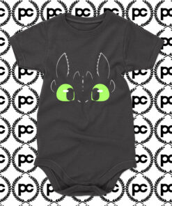 Night Fury Dragon Face Baby Onesie