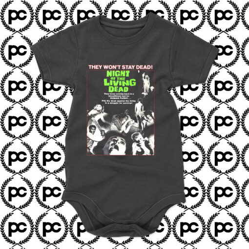 Night of the Living Dead Classic Horror Baby Onesie