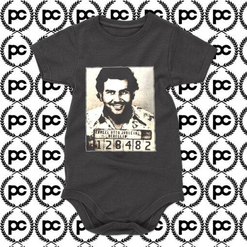 Pablo Escobar Mugshot Baby Onesie