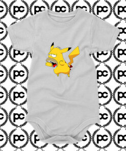 Pikachu Homer Simpsons Baby Onesie