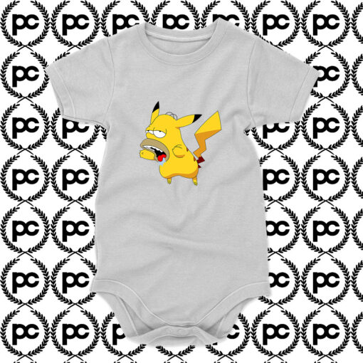 Pikachu Homer Simpsons Baby Onesie