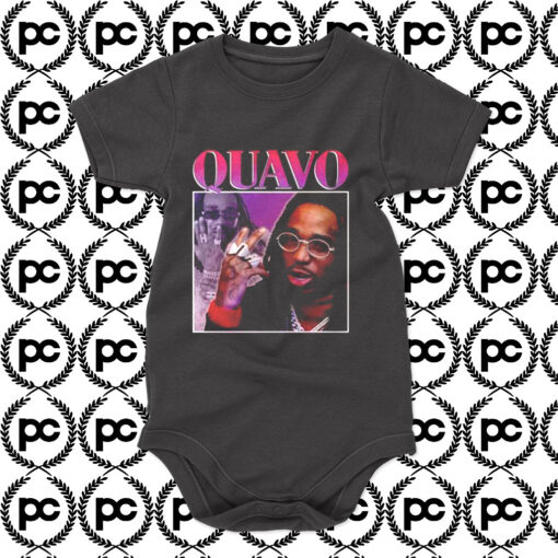 Quavo Vintage Rapper Homage Baby Onesie