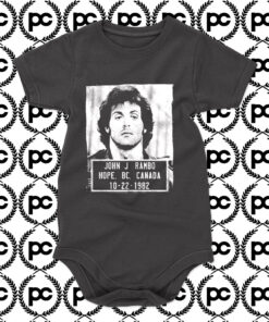 Rambo First Blood Mugshot Baby Onesie