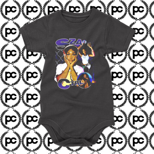 SZA CTRL Rapper Collage Baby Onesie