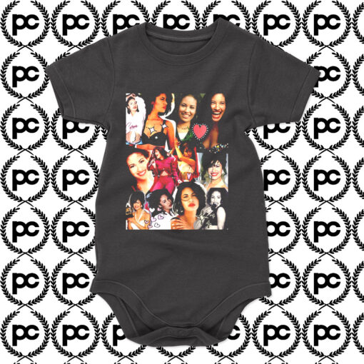 Selena Quintanilla Collage Baby Onesie