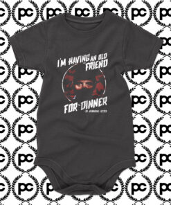 Silence of the Lambs Friend For Dinner Baby Onesie