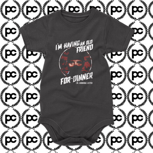 Silence of the Lambs Friend For Dinner Baby Onesie