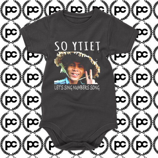 So YTiet Lets sing Numbers Song Baby Onesie