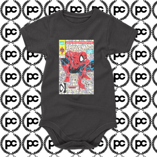 Spiderman Torment Comic Cover Baby Onesie