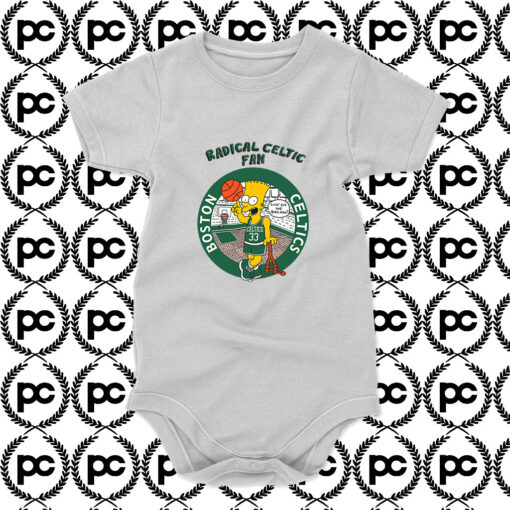 bart simpsons radical celtics Baby Onesie