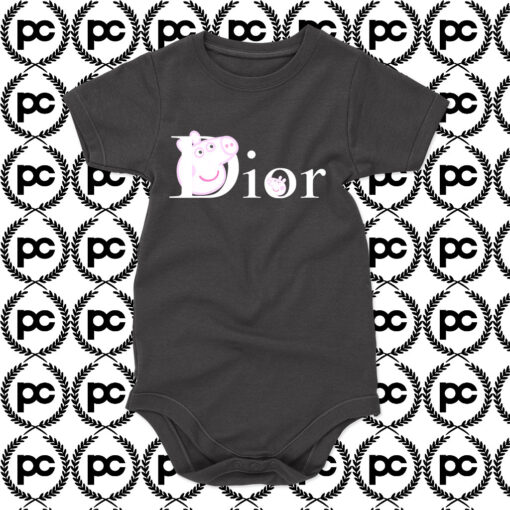 dior x peppa Parody Baby Onesie