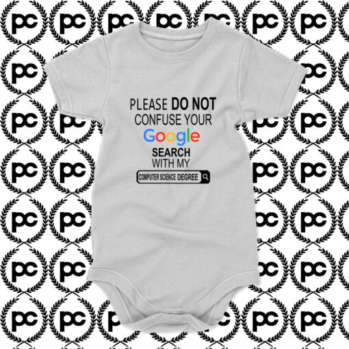 google search my Computer Science degree Baby Onesie