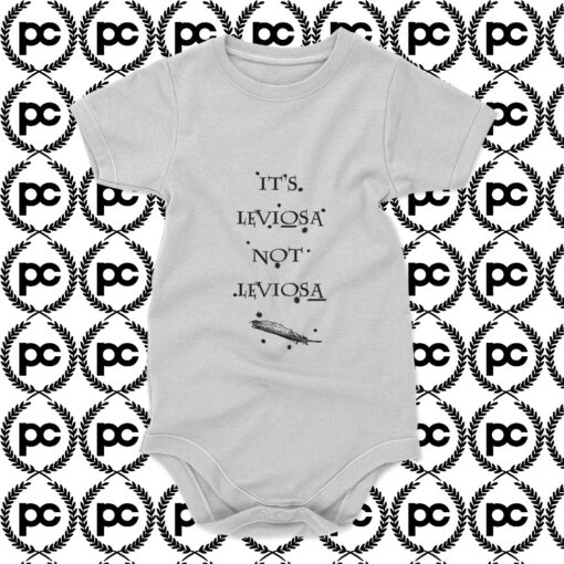 harry potter quotes t shirts Its Leviosa Not Leviosa Baby Onesie