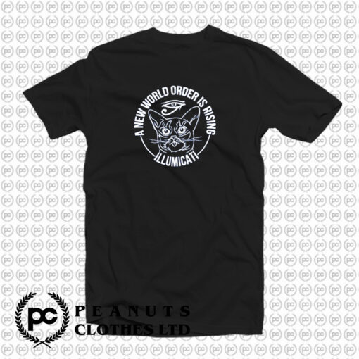 A New World Order is Rising Illumicati Cat T Shirt