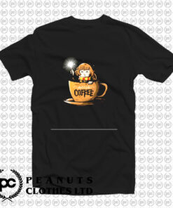 Accio Coffee Cute Wizard In A Coffee Cup Harry Potter T Shirt