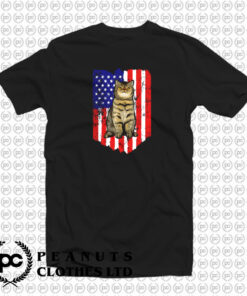 American Flag Exotic Shorthair T Shirt