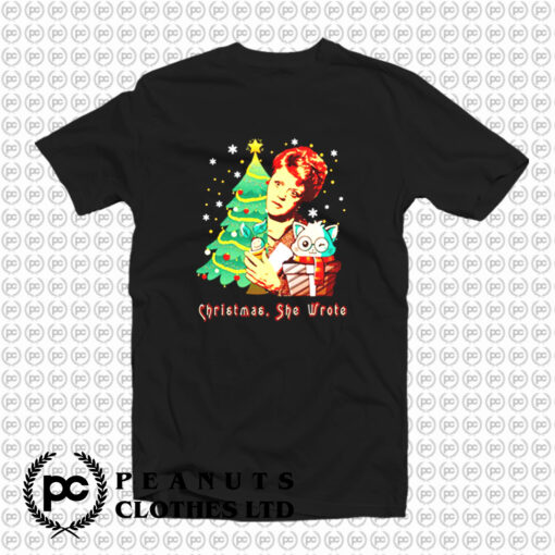 Angela Lansbury Christmas She Wrote T Shirt